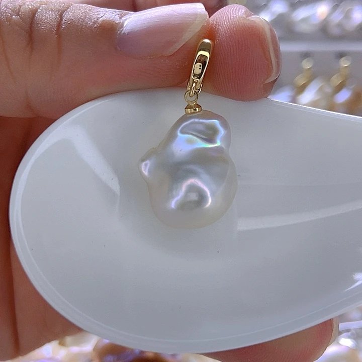 颈饰淡水珍珠银S925镶嵌82