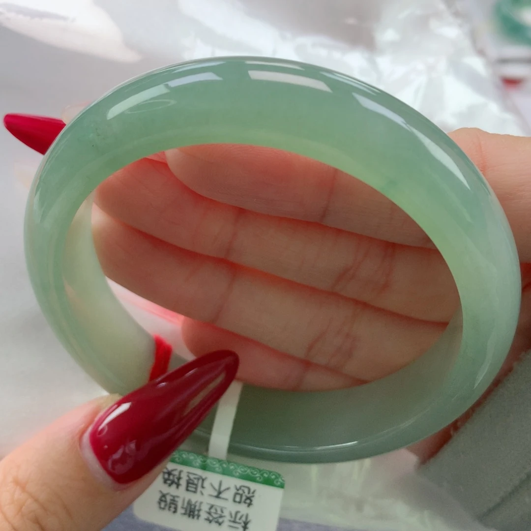 未镶嵌手镯翡翠缅甸天然翡翠A货56.6