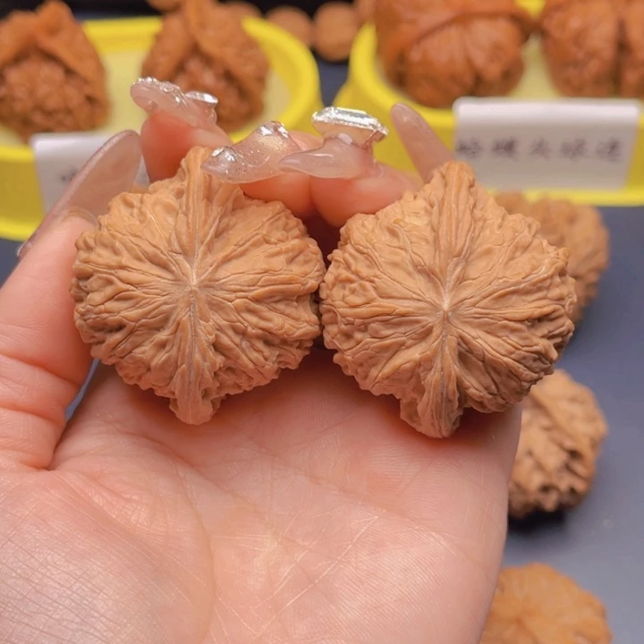 文玩核桃把件磨盘