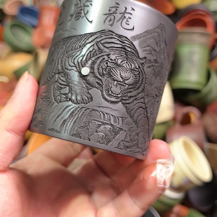 紫砂茶杯全手工紫砂主人杯