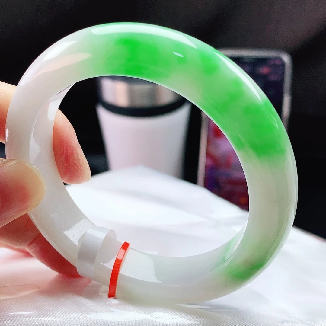 未镶嵌手镯翡翠55圈