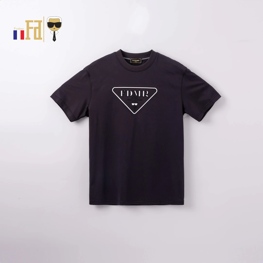 【洛和国际】FEIDIMR老佛爷欧货男士时尚休闲T恤短袖百搭简约男款