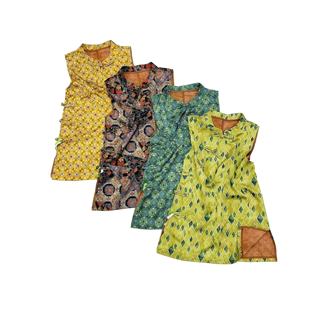 9937/#新款夏季新中式国风马甲《翡翠云烟》无袖国潮风提花宽松女