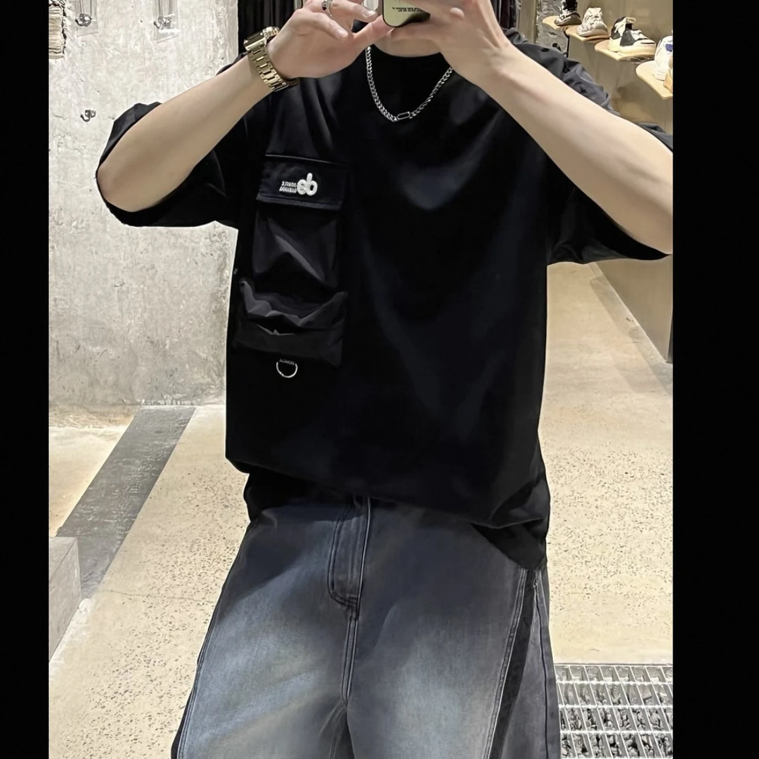 DG/320克 工装破洞设计款短袖 1163935