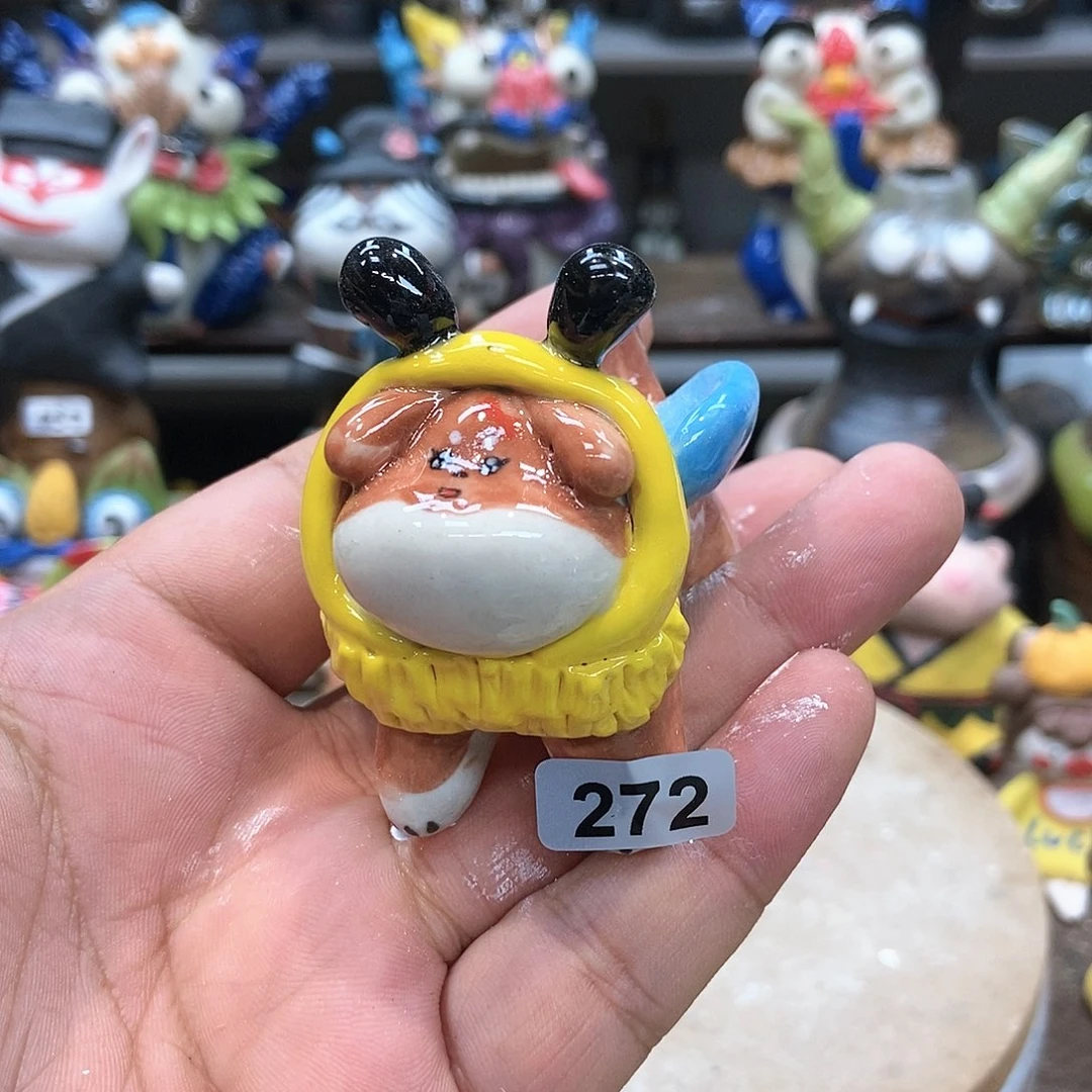 摆件直播间手工抽象陶瓷摆件272