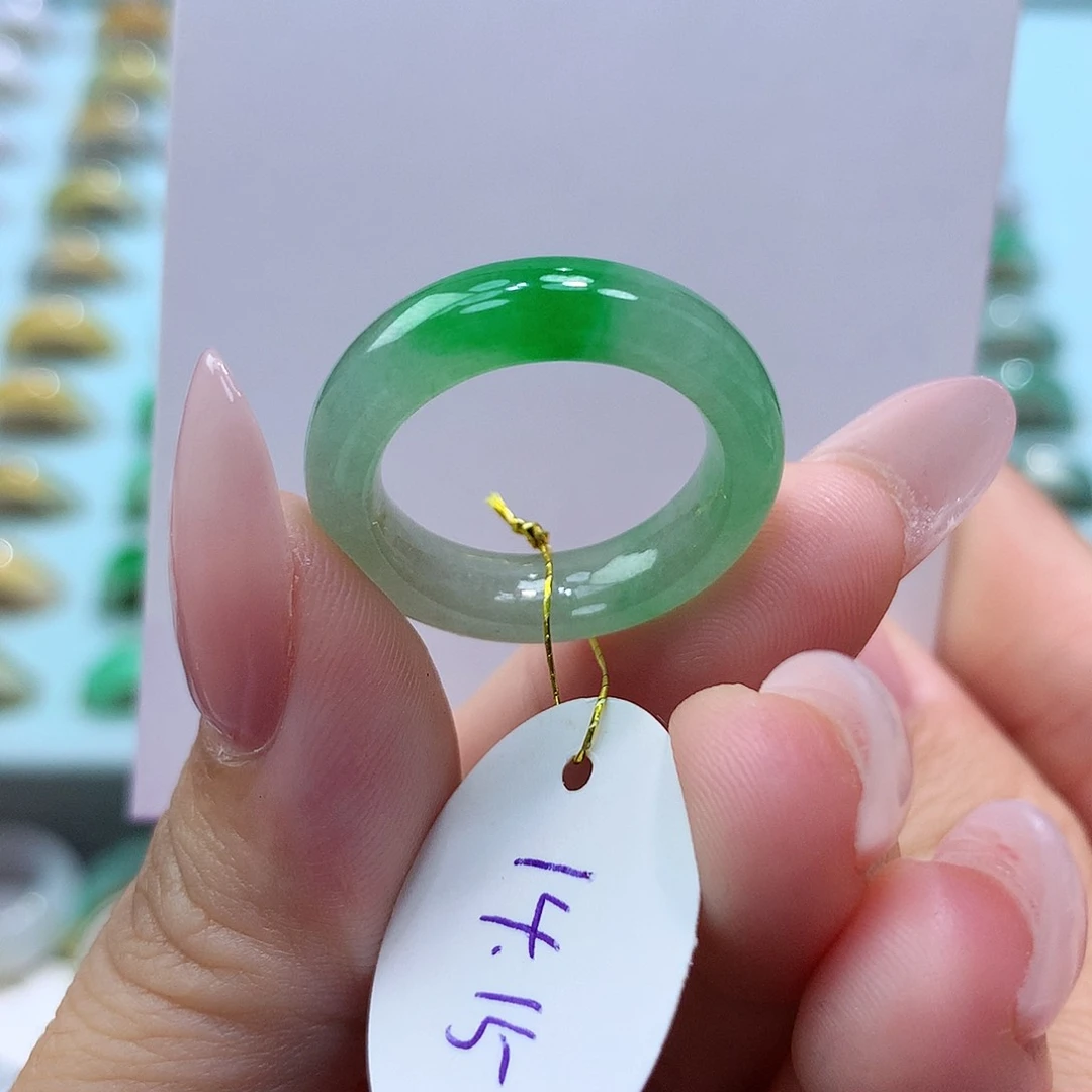 未镶嵌戒指翡翠1415圈