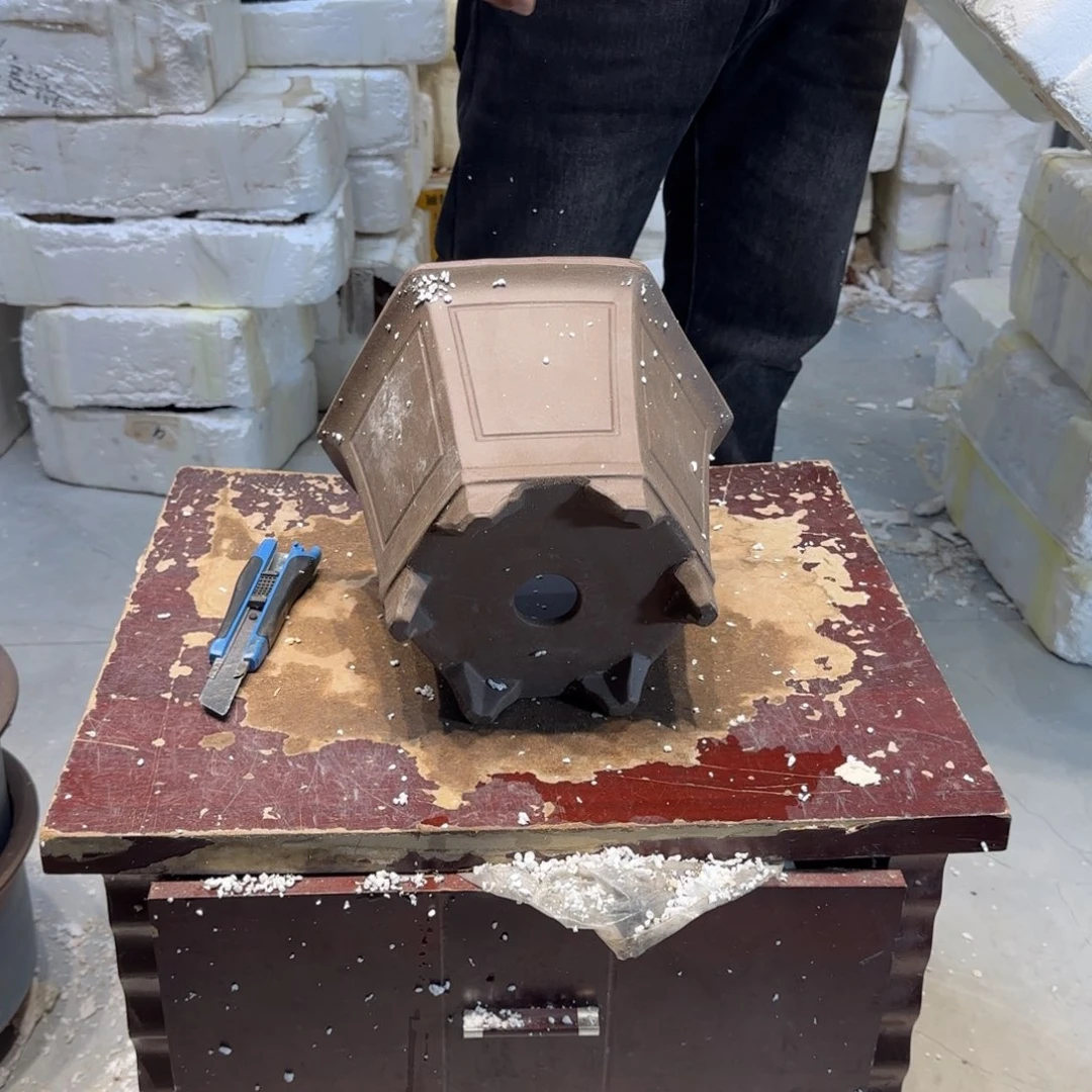 紫砂花盆口径26.16口径