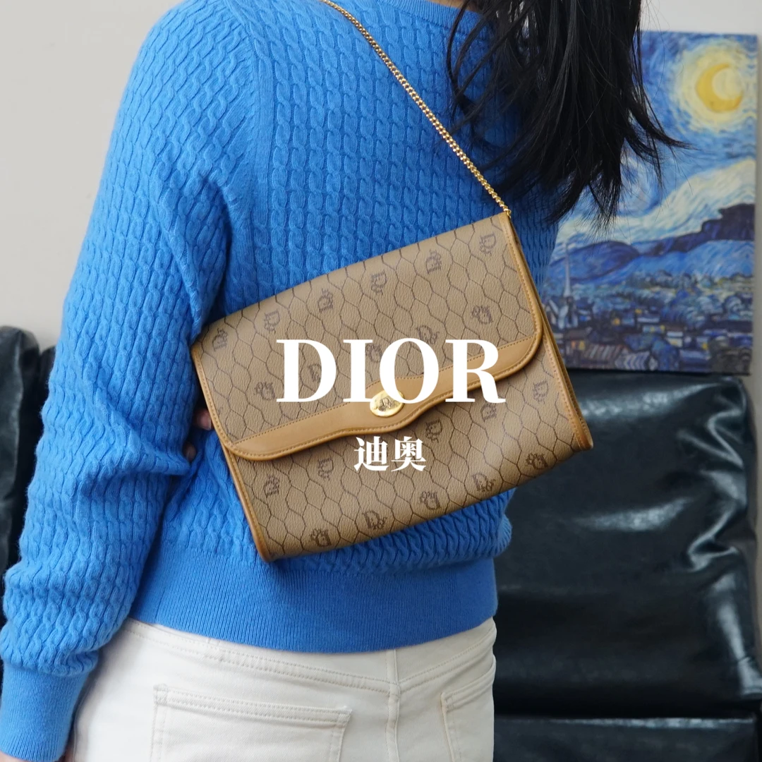 95新 DIOR/迪奥 翻盖链条包/JJ12128194/8194