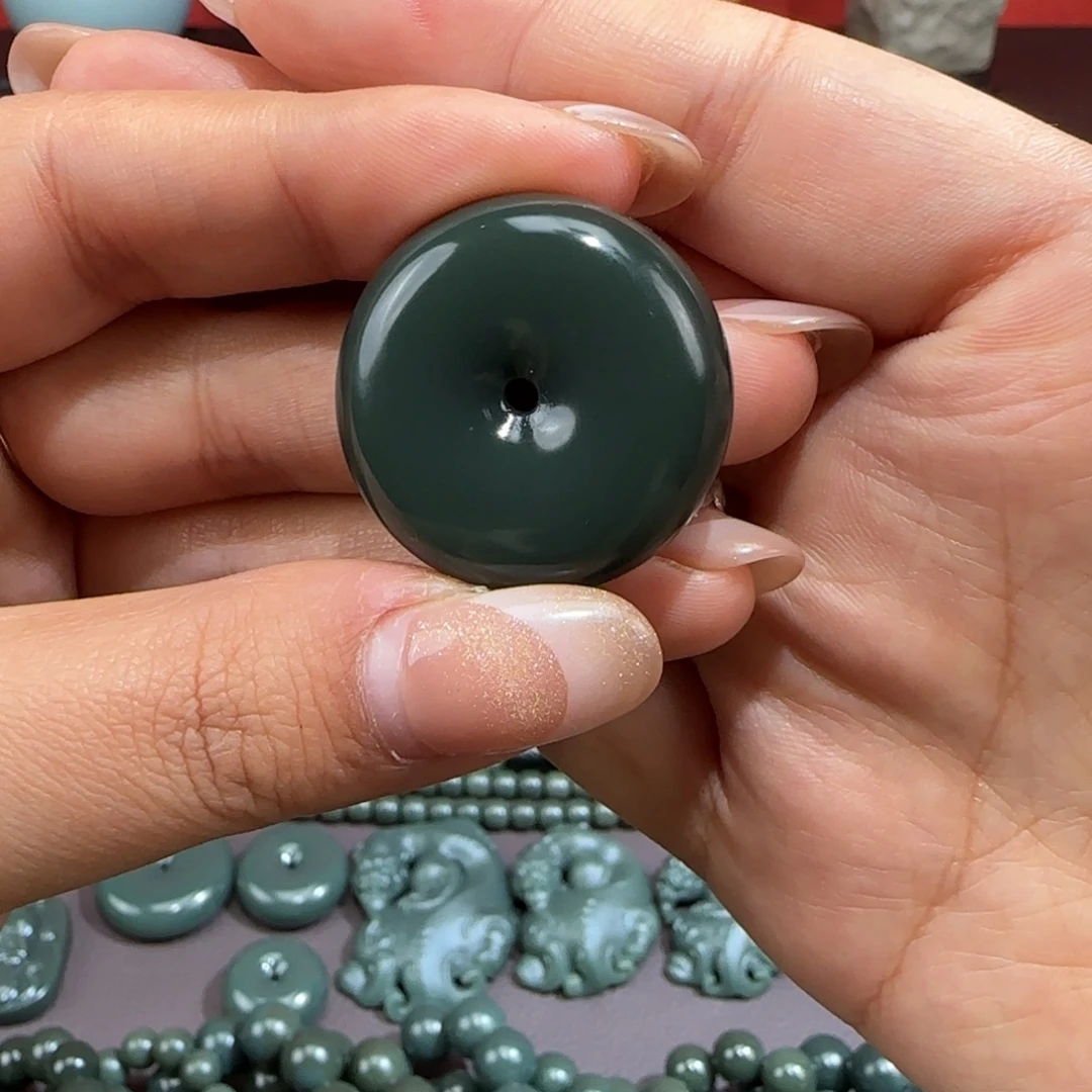 和田玉（青玉）未镶嵌颈饰