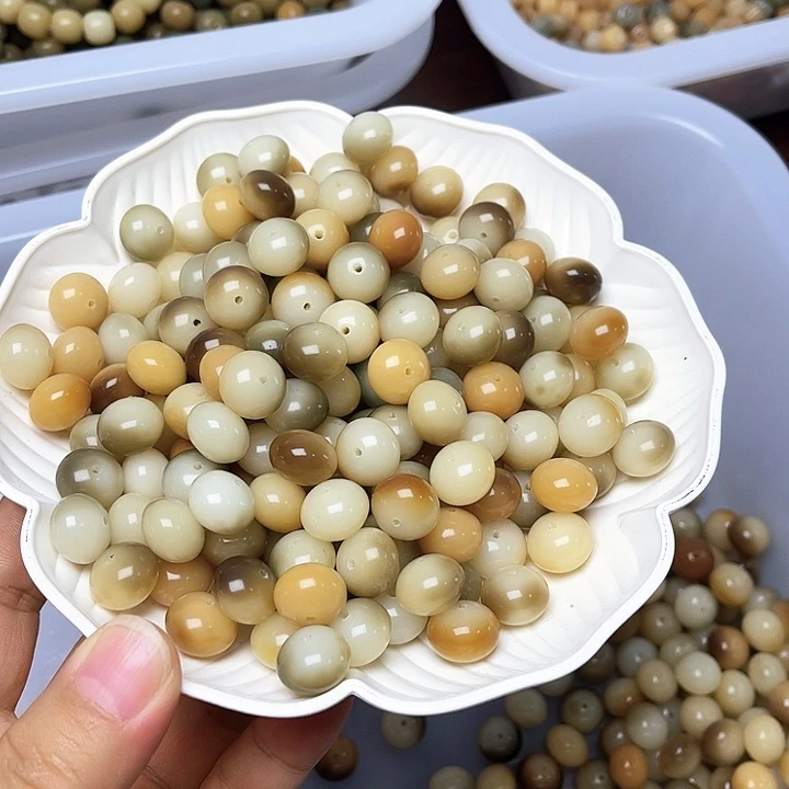 吊坠白玉菩提白玉菩提13花皮算盘10颗卡灯牌宠10颗