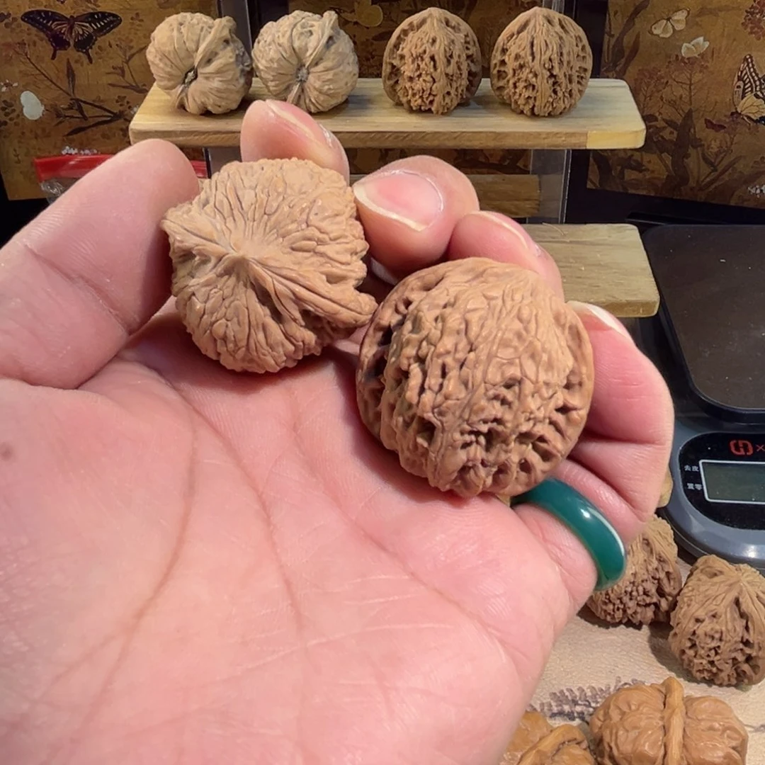 把件文玩核桃绣球。泥鳅背38