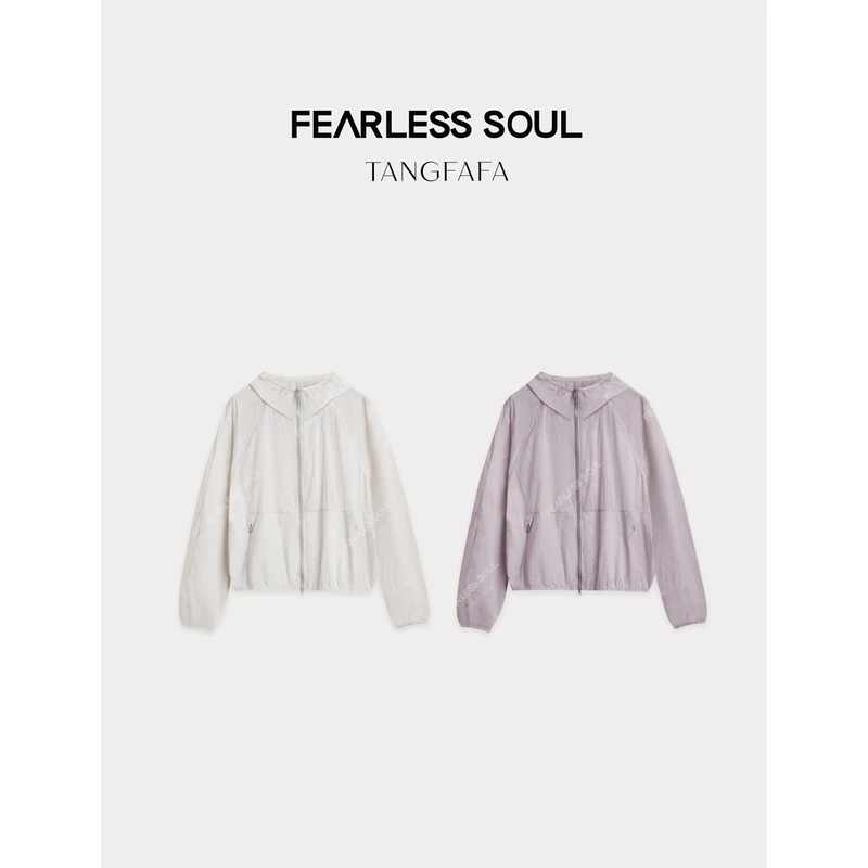 唐发发TFF 春夏户外通勤防晒锦康纱连帽外套 825FW156 %