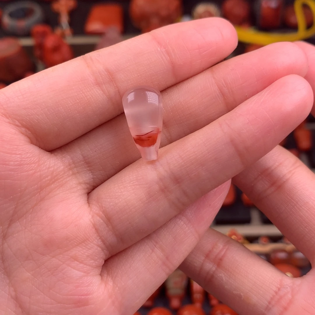 南红玛瑙未镶嵌冰飘三通9+