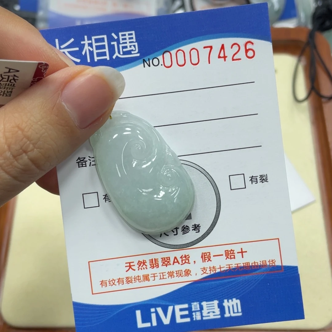 翡翠颈饰未镶嵌翡翠吊坠x 7426