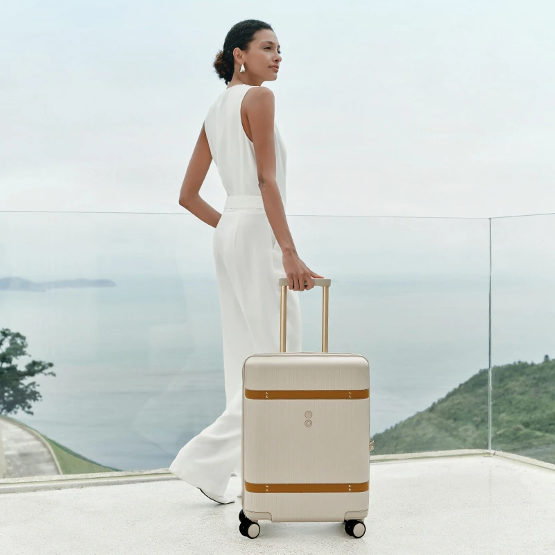 Echolac/爱可乐新品王朝时光箱大容量旅行箱万向轮拉杆箱PC行李箱