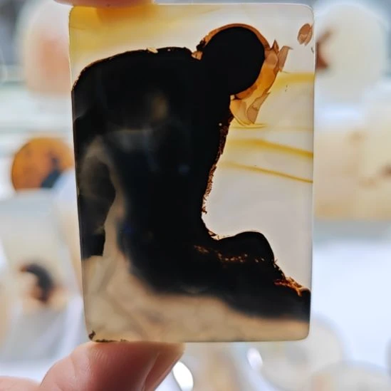 无***极玛瑙/玉髓未镶嵌吊坠(不含链)