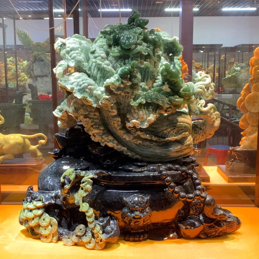 【闪购商品】未镶嵌蛇纹石玉摆件覆膜