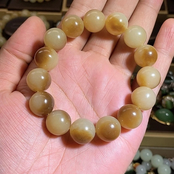 【闪购商品】未镶嵌手串和田玉(糖玉)X*警