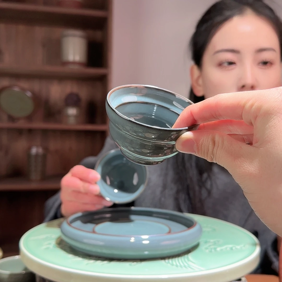 葫芦杯粉青杯11111