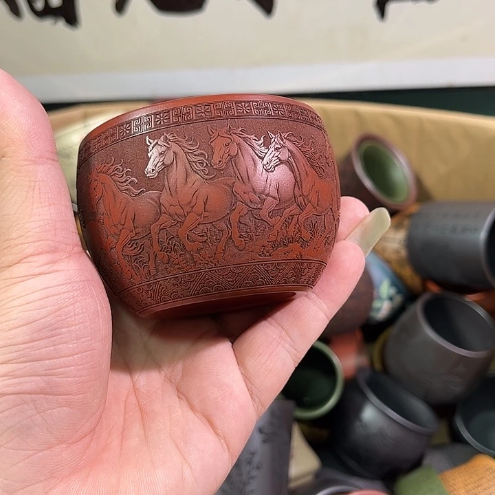 茶杯紫砂全手工紫砂主人杯