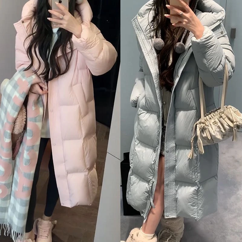 【mimius】游鹿鹿 冬日泡芙超轻宽松休闲长款百搭外套 汉服 F12127