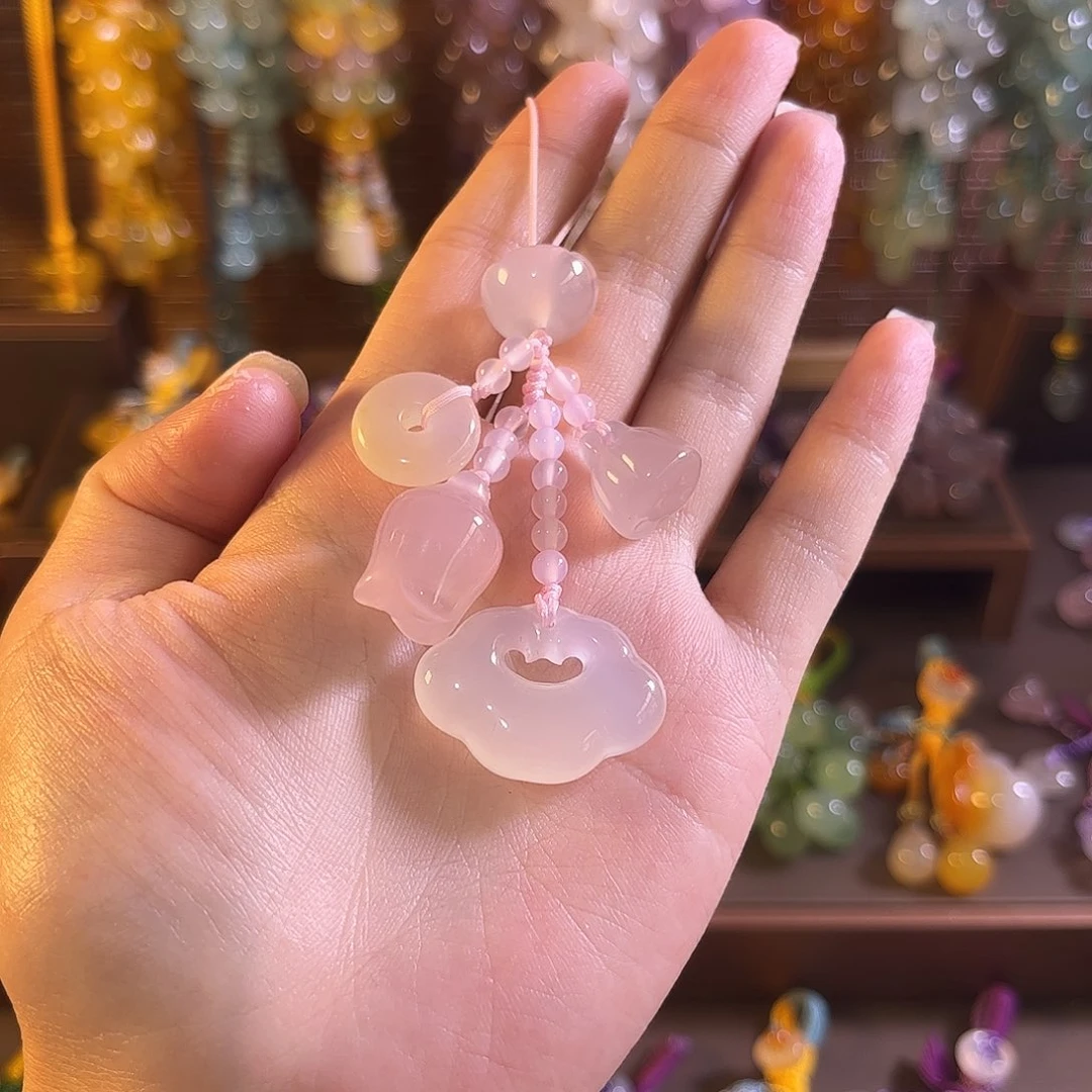 未镶嵌车挂玛瑙/玉髓手机链