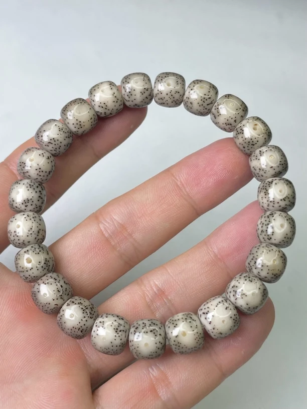 【透的天花板毕业级星点货】高冰爆透星点货星月菩提爆透9X10手串