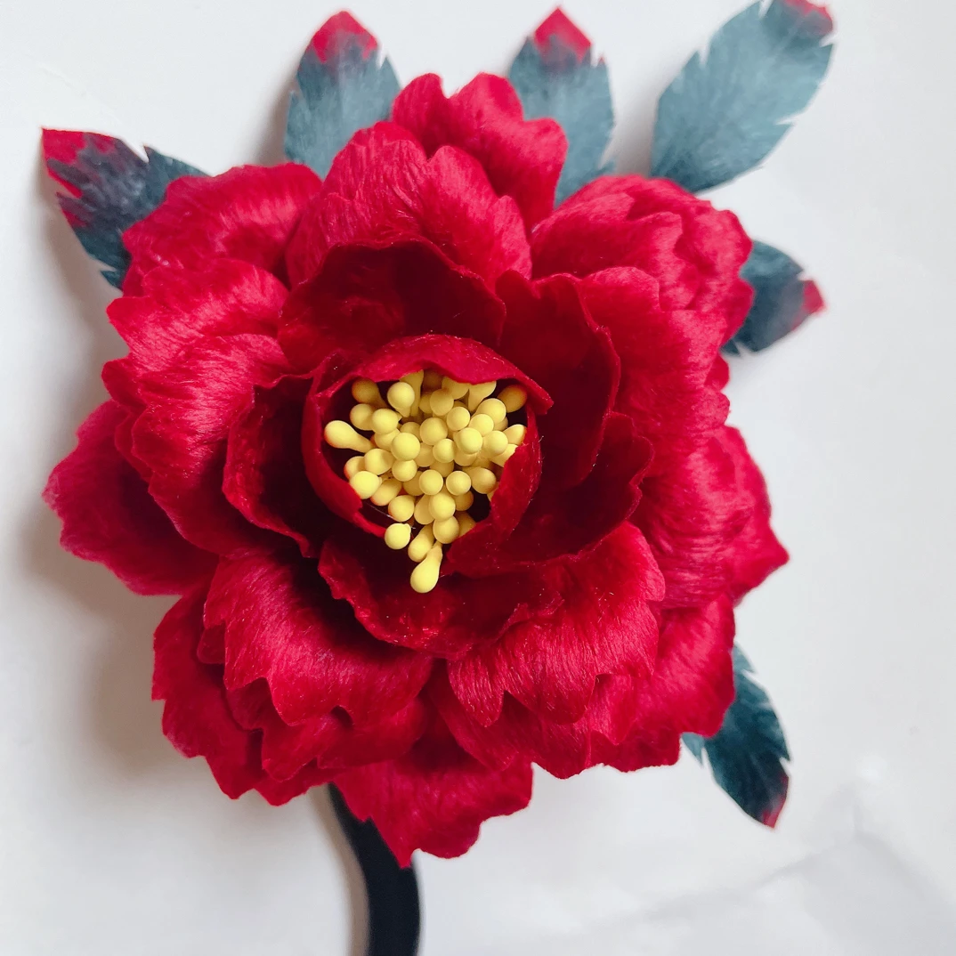 民族风复古/宫廷女簪发中国风发簪簪子新娘木簪簪欧若智性风绒花