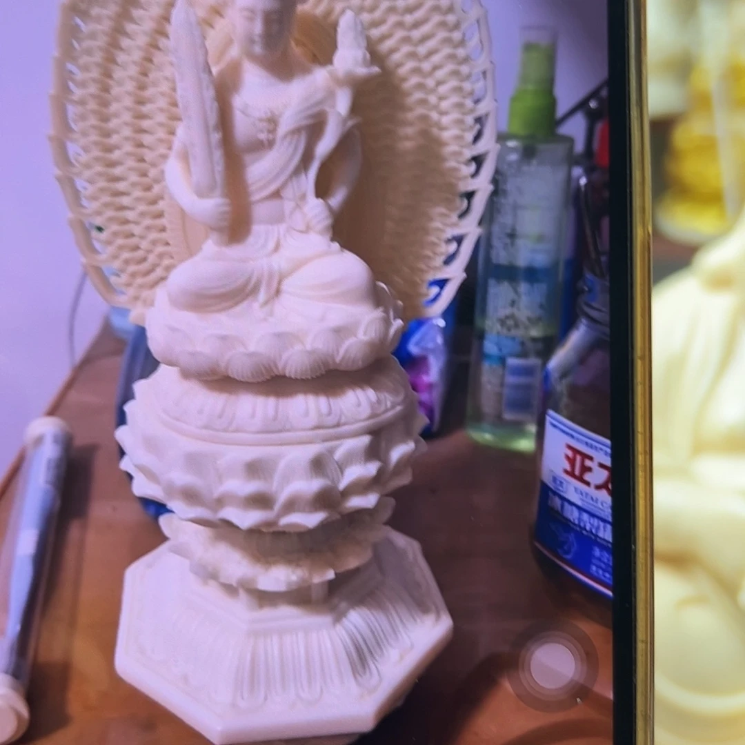 北***)藤虚空藏配屏风28公分➕赠品底座