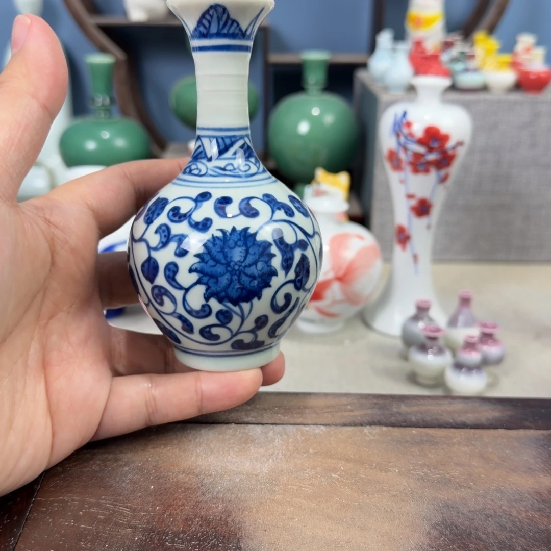 陶瓷手工小花器摆件