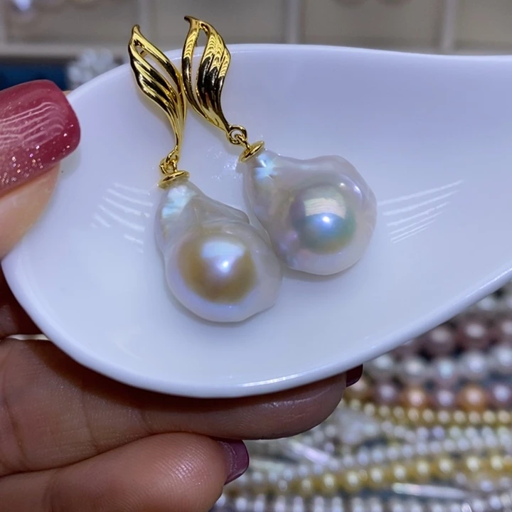 淡水珍珠珠宝首饰银S925镶嵌