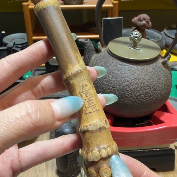 竹中古工艺品，摆件