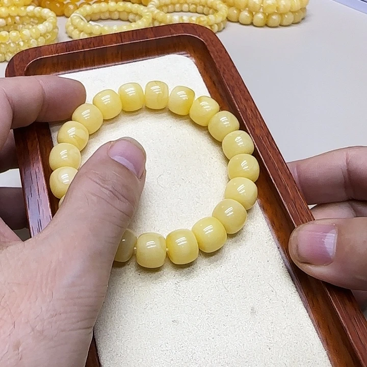 琥珀未镶嵌手串蜜蜡老型手串