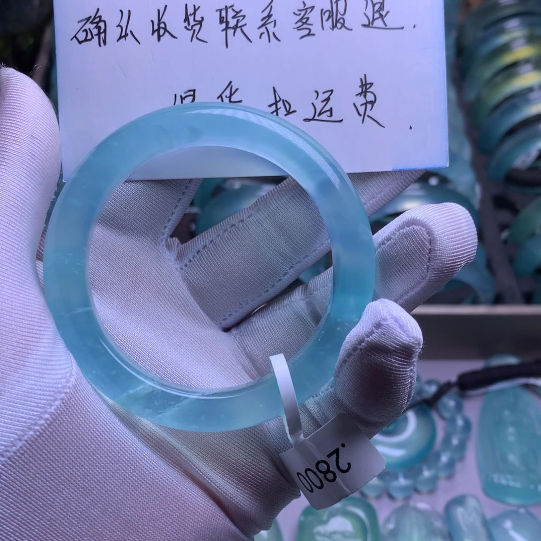 未镶嵌蛇纹石玉手镯