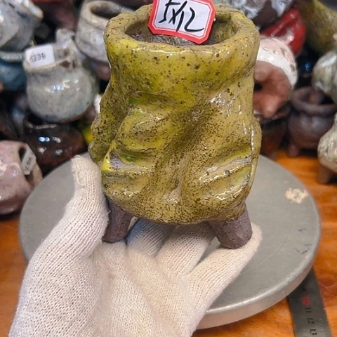 粗陶花盆手工花盆制作