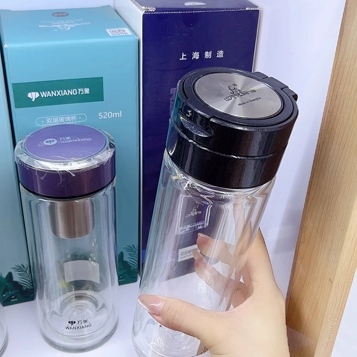 万象品牌双层玻璃杯V814-490