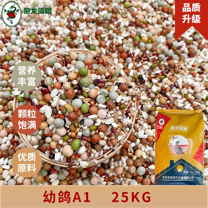 枭龙幼鸽A1 50斤 无花生赛鸽信鸽粮营养鸽子食 24省包邮