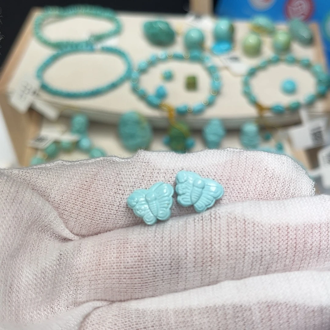 绿松石未镶嵌珠宝半成品