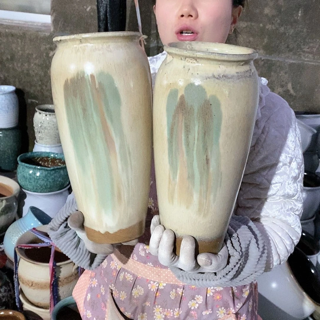 紫砂花盆瑕疵口12高31瑕疵