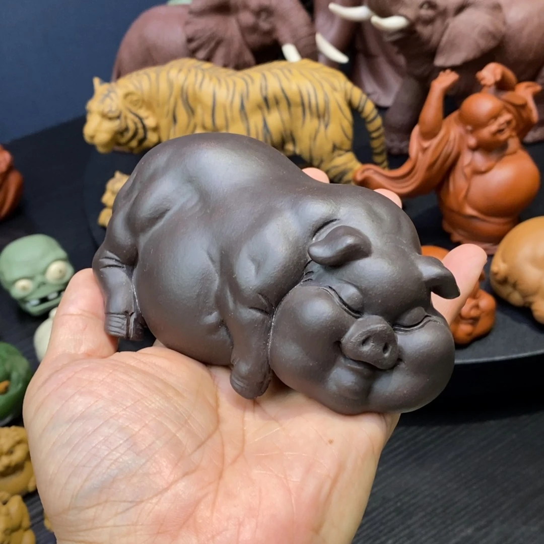 【闪购商品】紫砂茶宠吃饱了就睡 啥也无所谓