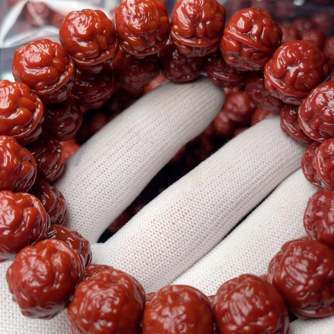 你***学猴头核桃手串蟾王