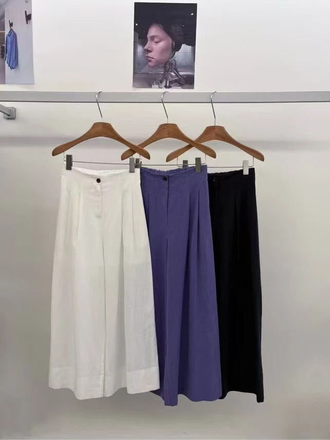 恩熙·夏季薄款显瘦阔腿休闲裤258161