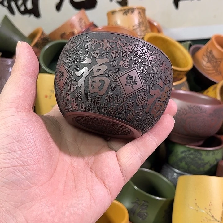 茶杯紫砂全手工紫砂主人杯