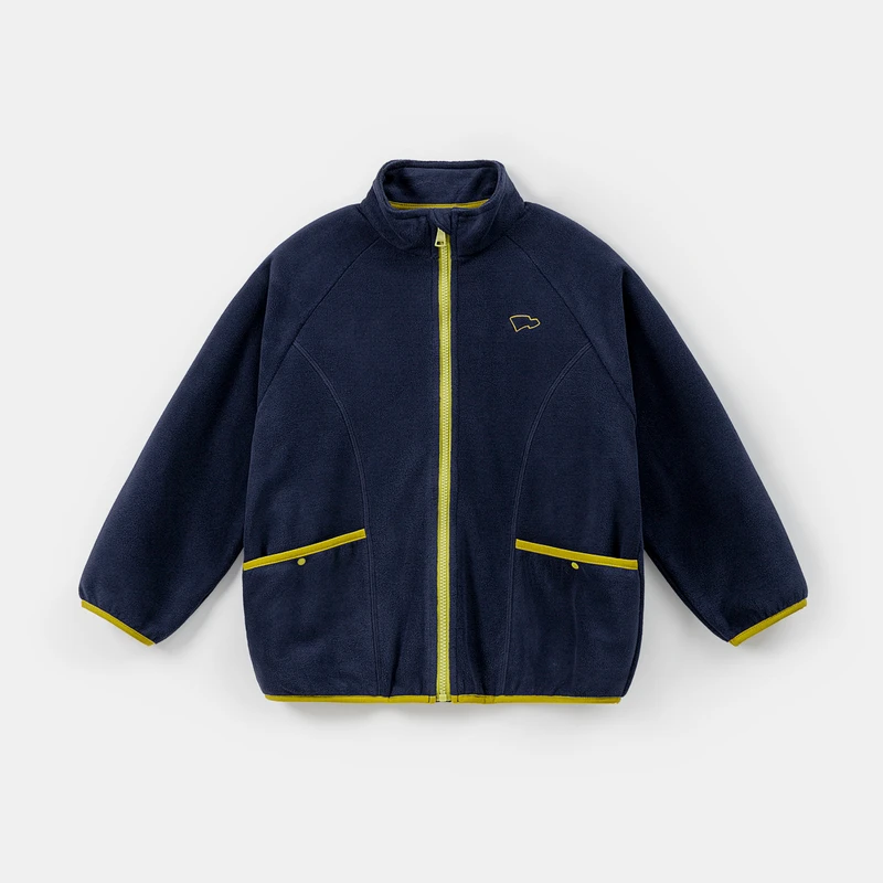 【抗静电】Blue m摇粒绒外套持久0静电双倍聚热秋季新款中大童童装