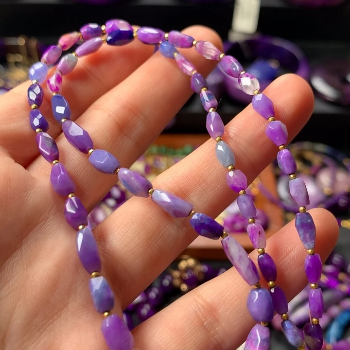 苏纪石（舒俱来）项链18K金镶嵌