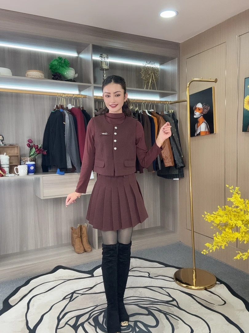 学院风轻熟风韩版9005款三件套时尚套装