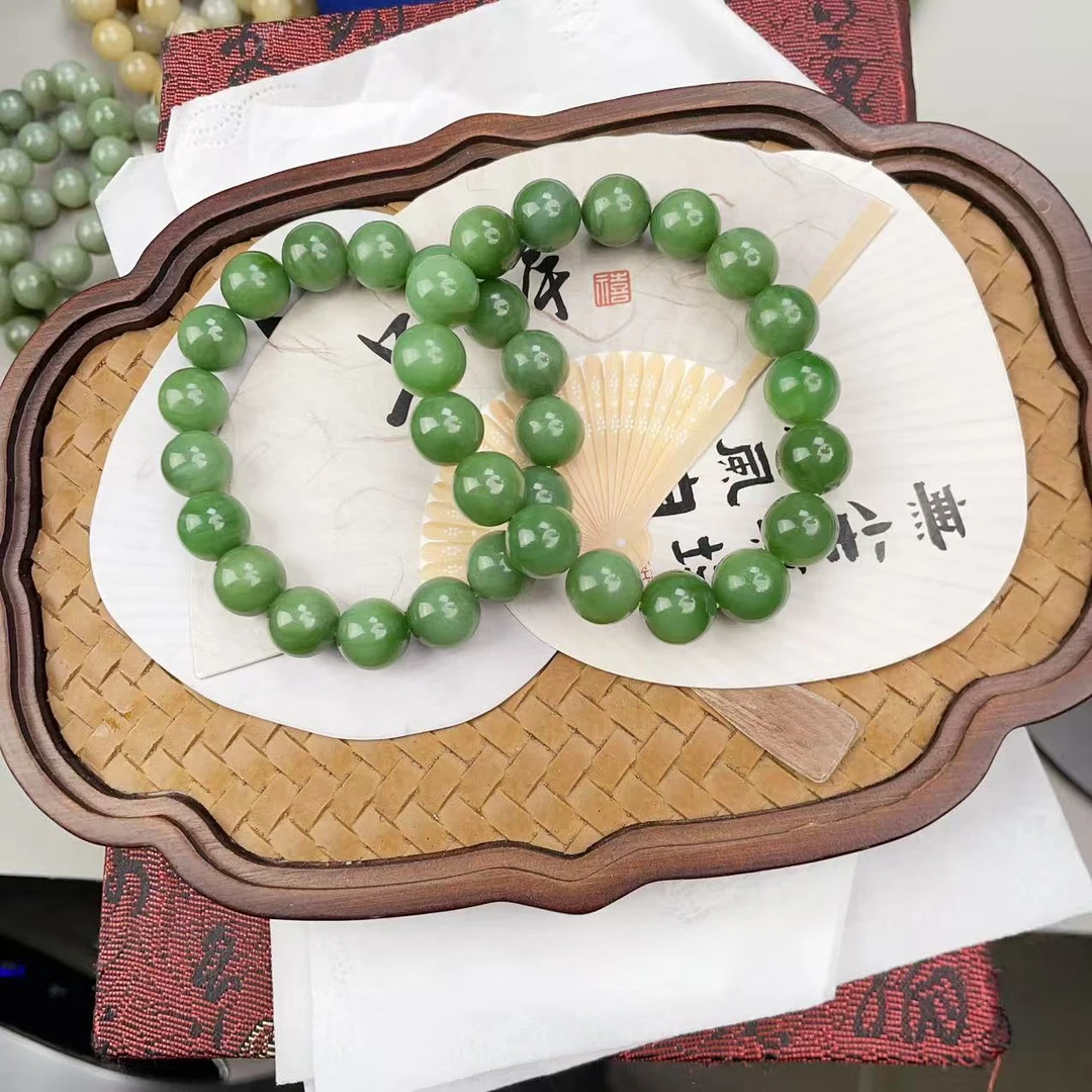 和田玉碧玉猫眼卡12手串 多样性发货拍一单发一个