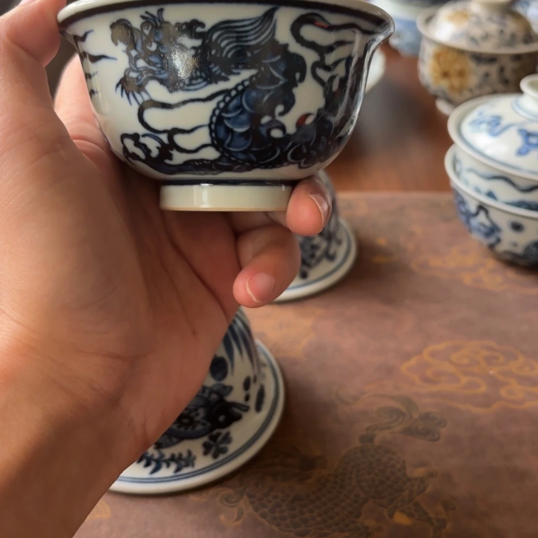 摆件景德镇手绘茶具微瑕