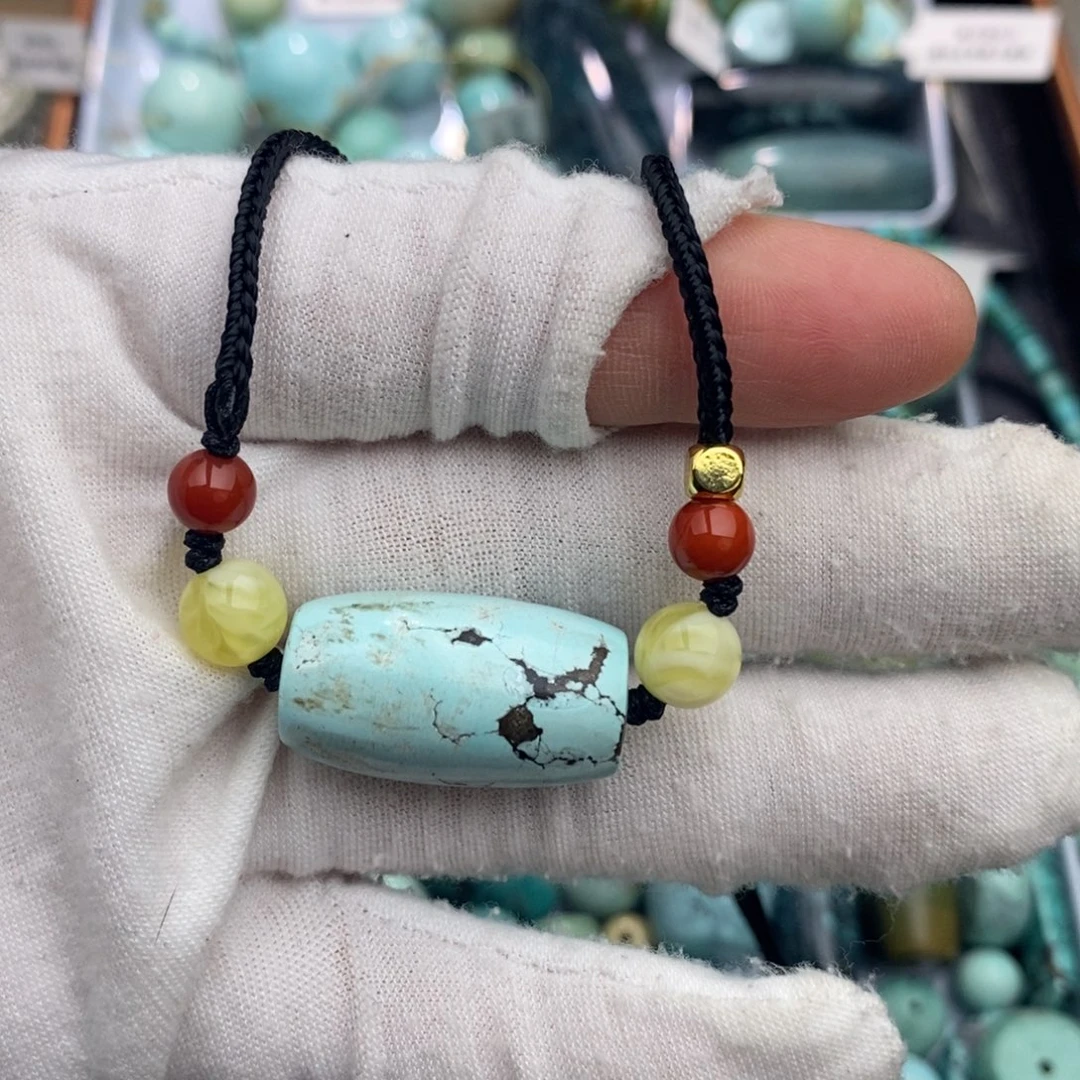 未镶嵌绿松石锁骨珠