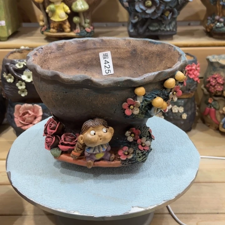 稳***妥陶然微瑕多肉花盆